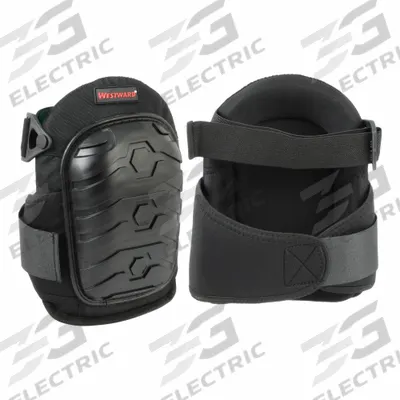 WESTWARD Knee Pad: Universal, 2 Straps, Hook-and-Loop - Non-Slip Knee Pads