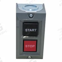 DAYTON Control Station: Push Button, 0 Pilot Lights, 2NO, Start/Stop, (1) Maintained (MPN GGS_116301). Key specifications — attr1022946: Stop; attr1022956: Red; attr211290: DAYTON; attr1042017: Indoor Use Only; attr1089900: (1) Push Button.