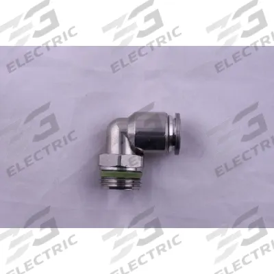 AIGNEP USA Push-Fit Elbow Fitting: 10 mm OD x 1/2 in Pipe Size - Stainless Steel Tube Fittings