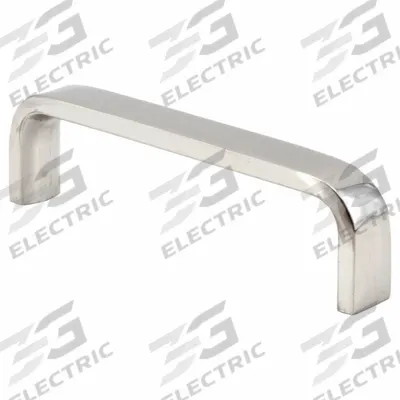 SUGATSUNE Pull Handle: Threaded Holes, Stainless Steel, Silver, #6-32 Screw Size - Standard Pull Handles