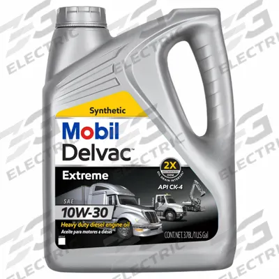 MOBIL Motor Oil: Synthetic, Biodegradable, 1 gal Size, 10W-30 - Diesel Engine Oil