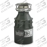 IN-SINK-ERATOR Garbage Disposal: Residential, 3/4 hp Horsepower, 26 oz Grinding Chamber Capacity (MPN Badger 5 XP). Key specifications — Brand: IN-SINK-ERATOR; Disposal Feed: Continuous; Grind Chamber Material: Galvanized Steel; Includes Power Cord: No; Sound Operation: Standard Operation.