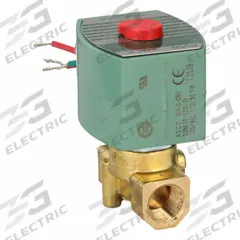 REDHAT Solenoid Valve: 2-Way, Normally Closed, 3/8 in Pipe Size, 110V AC/120V AC, High Flow (MPN 8263H210). Key specifications — Pipe Size: 3/8 in; Voltage: 110V AC; Brand: REDHAT; Coil Enclosure: Watertight.