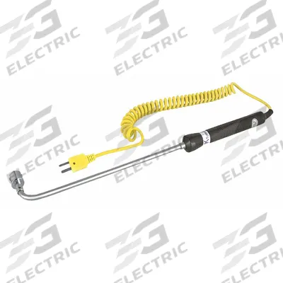 REED INSTRUMENTS Thermocouple Bead Probe: -58°F to 932°F /-50°C to 500°C, 7.9 in Probe Lg - Thermocouples for Liquid & Gas Applications