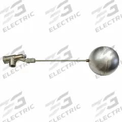 BOB Float Valve Assembly: For Water Media, Angle Valve Body, Cylindrical, Horizontal Piping, FNPT (MPN R1351-3/4-5). Key specifications — Mounting: Horizontal Piping; Arm Adjustability: Adjustable; Connection Gender - Side 1: Female; Connection Gender - Side 2: Female; Brand: BOB; Connection Type - Side 1: NPT; Connection Type - Side 2: NPT; Flow Rate: 37.5 gpm @ 35 psi.