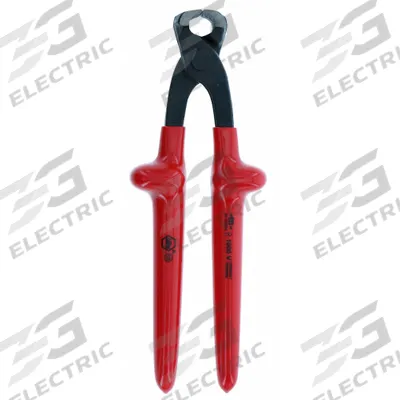 WIHA Insulated End Cutting Nippers: 9 7/8 in Overall Lg, For 10 AWG Max Wire Thick - Insulated Nippers