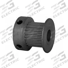 DAYTON Timing Pulley: Modified Curvilinear, Fixed, For GT Timing Belt Section, For 9 mm Belt Wd (MPN 22-2P09M6CA6). Key specifications — Brand: DAYTON; Finish: Clear Anodized; For Belt Series: Powerhouse®.