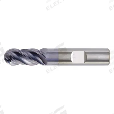 WIDIA HANITA Ball End Mill: Carbide, TiAlN Coated, 4 Flute, 5/8" Mill Dia, 1-1/4" LOC - Fast-Cutting Carbide Ball End Mills for Steel & Cast Iron