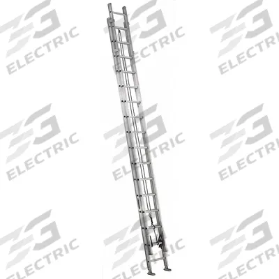 LOUISVILLE LADDER Extension Ladder: 32 ft Ladder Size, Aluminum, 375 lb Load Capacity - Lightweight Aluminum Extension Ladders