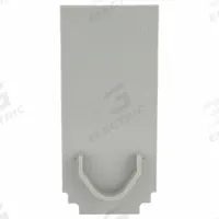 ZURN End Cap: 1/4 in Overall Lg, 6 1/4 in Overall Wd, 13 3/4 in Overall Ht, Plastic, Plastic, White (MPN P886-E1-NS). Key specifications — Material: Plastic; Brand: ZURN.