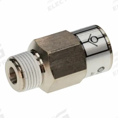 SMC Pneumatic Check Valve: Bushing, 3/8 in Rc, 3/8 in Rc - Pneumatics