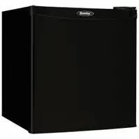 DANBY Mini Refrigerator with Freezer Section: Black, 1.6 cu ft Total Capacity, Energy Star Certified (MPN DCR016A3BDB)