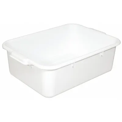 CRESTWARE Bak Bus: Untuk BTLIDWH, Putih, 7 in Tinggi Keseluruhan, 15 1/2 in Lebar Keseluruhan - Bus Tubs