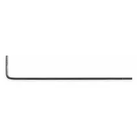 PROTO Hex Key: 0 Ball Ends, 0.7 mm Tip Size, Metric, Long, Alloy Steel, Black Oxide, 3 in Handle Lg (MPN J46300)