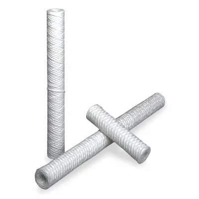 Kartrid Filter Air Parker: 1 mikron, Lilitan Benang, 20 gpm, Katun, Tinggi Keseluruhan 20 in - String & Blanket Wound Water Filter Cartridges