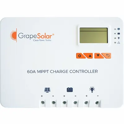 Pengendali Pengisian Surya GRAPE SOLAR: Arus Maks 60 A, Tegangan Input Surya Maks 150 V DC - Solar Charge Controllers
