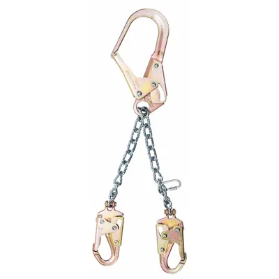 Lanyard Posisi MSA: Kait Jepit Baja Tahan Karat, Kait Jepit Baja, Panjang 13 in - Positioning & Restraint Lanyards