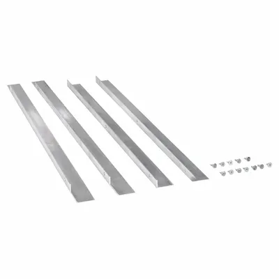 Dayton Kit Flange Louver: Aluminium, Cocok untuk 5NKH8/5NKJ5, 30 in H Bukaan Dinding - Flange Kits