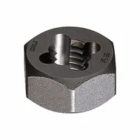 CHICAGO-LATROBE Hex Threading Die: M3x0.5 Metric, 5/8 in Hex Wd, Carbon Steel (MPN 404806)