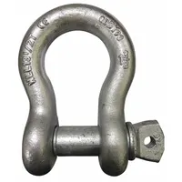 APPROVED VENDOR Anchor Shackle: Anchor Shackle, 27,000 lb Working Load Limit, Carbon Steel, Silver (MPN 55AX87)