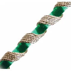 Fiberglass heating tape for applying controlled heat to glass or metal surfaces. Features a built-in split-plug design, no backing, and requires a separate controller. Suitable for freeze protection, viscosity control, and maintaining process temperatures up to 482°C. Ungrounded, 8 ft overall length, 1/2 in width, 1/8 in thickness.