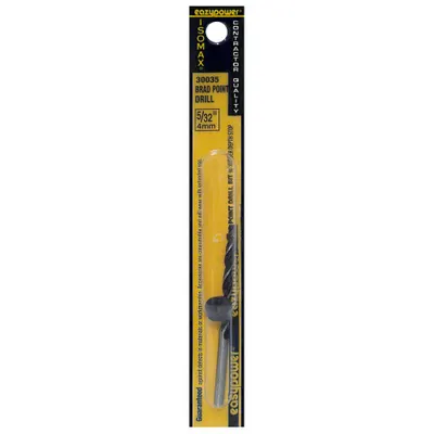 EAZYPOWER Mata Bor Titik Brad: 1/8 in Ukuran Mata Bor (MPN 30035) - High-Speed Steel Brad-Point Drill Bits