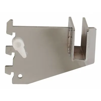 ECONOCO Braket Tabung Persegi: Tunggal, Jarak Slot 1 in, Panjang Slot 1/2 in - Tubing Brackets for Slotted-Standard Shelving