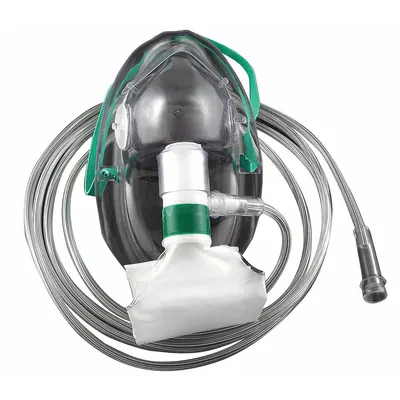 MEDSOURCE Masker Non-Rebreather dan Oksigen: Laju Aliran 15 lpm - Maks, Laju Aliran 10 lpm - Min - Non-Rebreather Masks