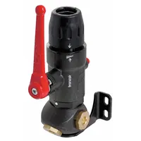 Push-to-Connect x NPT adapter for connecting 1 in OD polyamide tubing to 1/2 in NPT threaded ports. Brass construction with black finish. Used in compressed air systems for pneumatic distribution and automation lines