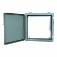 HAMMOND Electrical Enclosure: Steel, 20 in x 20 in x 6 in, NEMA 12/13, w/Panel, Solid Cover, Hinged (MPN 1418D6)