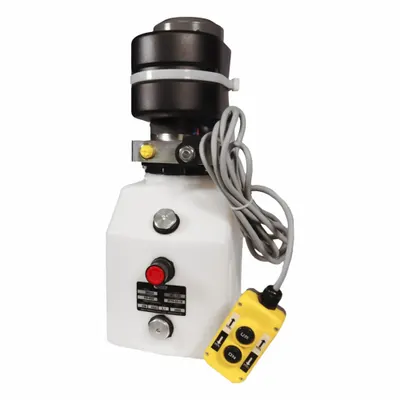 CHIEF Single Acting DC Hydraulic Power Unit, 12V, 2800 psi, 6 qt Poly Reservoir - Single Acting DC Hydraulic Power Units
