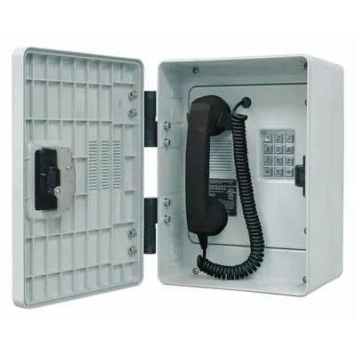 Telepon HUBBELL GAI-TRONICS: Pemasangan Permukaan, Telepon Tangguh untuk Area Berbahaya, Papan Tombol, 256-001 - Rugged Phones for Hazardous Areas
