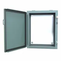 HAMMOND Electrical Enclosure: Steel, 20 in x 16 in x 6 in, NEMA 12/13, w/Panel, Solid Cover, Hinged (MPN 1418C6)