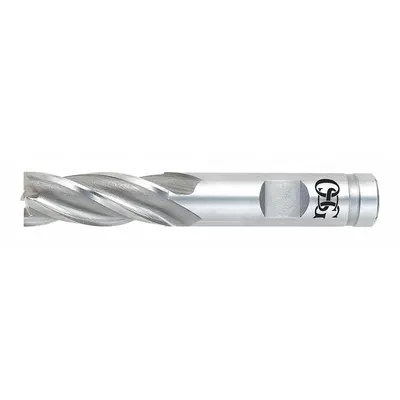 OSG End Mill Persegi: Kobalt, Dilapisi TiN, 4 Alur, 1/8" Dia. Giling, 3/8" LOC - General Purpose Cobalt Square End Mills