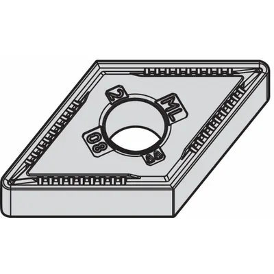 WIDIA Sisipan Pembubut Berlian: DNMG442ML - Diamond Indexable Turning Inserts