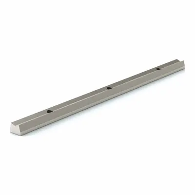 PBC LINEAR Rel Penyangga Poros Linier: 30 mm Dia. Poros, 1.200 mm Panjang, Tanpa Finishing - Pre-Drilled Low Profile Linear Shaft Support Rails