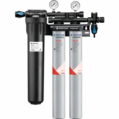 Sistem Filtrasi Air EVERPURE: 5 mikron, 4 gpm, FNPT, 29 3/4 in Tinggi Keseluruhan, 18.600 gal - Multi-Purpose Water Filter Systems