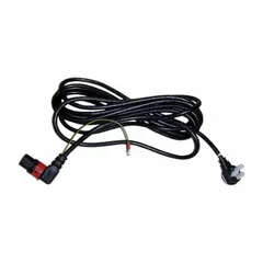 This black institutional bed power cord is designed for use with Invacare H820DLX and SC900DLX beds. It supplies power to the bed's control systems, supporting reliable operation in healthcare settings.