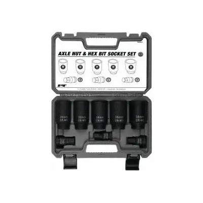 PERFORMANCE TOOL Set Soket Otomotif: Ukuran Penggerak 1/2 in, 8 Buah, 5 - SAE & Metric Lock Nut Socket Sets