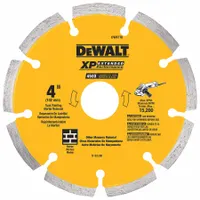 DEWALT Diamond Saw Blade: 4 in Blade Dia., 5/8 in Arbor Size, Dry, For Angle Grinder/Masonry Saw (MPN DW4710)
