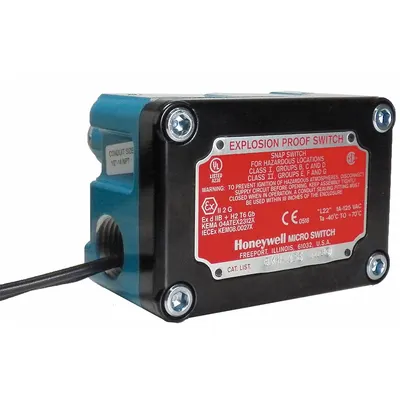 Sakelar Batas Non Plug-In Honeywell: Tuas Rol, Peringkat Lokasi Berbahaya, EX, 0.31 in Lebar Rol - Roller Lever-Arm Limit Switches