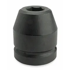 This 1" drive impact socket is designed for use with impact tools to fasten or loosen 36 mm metric fasteners. The 6-point configuration provides secure engagement on hex nuts and bolts. With a standard depth and overall length of 2 7/16 inches, it is suited for heavy-duty applications in industrial maintenance, automotive repair, and construction.