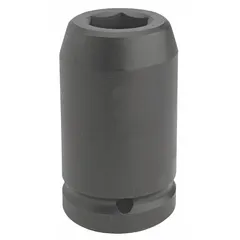 Metric 6-point deep impact socket with 1" drive and 50 mm socket size. Overall length of 4 1/4 in. Designed for heavy-duty fastening and loosening of 50 mm nuts and bolts in industrial maintenance, construction, and automotive repair using impact wrenches.