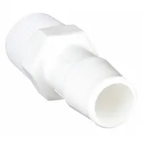 Barbed Fitting Adapter: 3/16 in ID x 1/8 in Pipe size, Barbed x MNPT, Polypropylene, 10 PK (MPN A2-3WP)