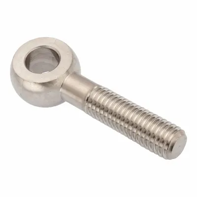 AMPG Ujung Batang Tetap: Baja Tahan Karat, Polos, 90 mm Panjang Lubang Pusat ke Ujung, Kanan - Stainless Steel Male Threaded Fixed Rod Ends