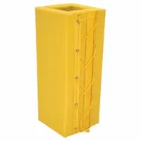 APPROVED VENDOR Column Protector: 6 in, 6 in, 6 in, 6 in, Square, 6 in Compatible Column Dia, Vinyl (MPN V-PAD-S-36-Y)
