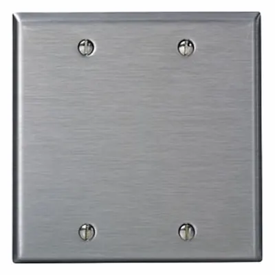 LEVITON Pelat Dinding: Kosong, 2 Gang - General Purpose Wall Plates