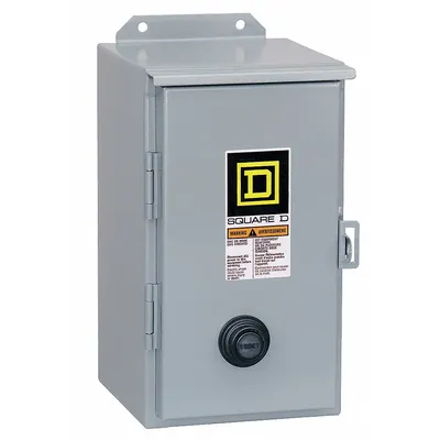 SQUARE D Starter Motor Magnetik: Non-Reversing, 3 Kutub, Ukuran NEMA 4, 135 A - Enclosed Non-Reversing Starters with Thermal Overloads