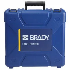 This black storage and transport case is designed for Brady BMP71 and M710 label makers. It provides a protective carrying solution for the printer, suitable for job-site transport and storage.