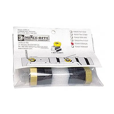 MITEE-BITE PRODUCTS INC Klem Perlengkapan T-Slot MITEE-BITE: Kuningan, Permukaan Halus, Untuk T-Slot 20 mm - T-Slot Hex-Edge Fixture Clamps